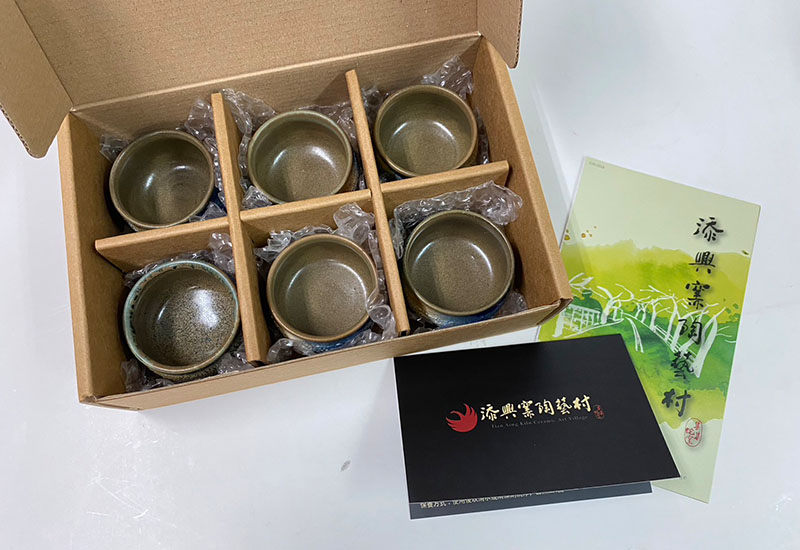 樟香品茗杯6入組-藍